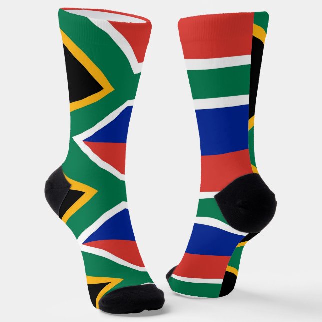 Calcetines femeninos con bandera de Sudáfrica (Angular)