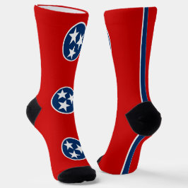 Calcetines femeninos con bandera de Tennessee