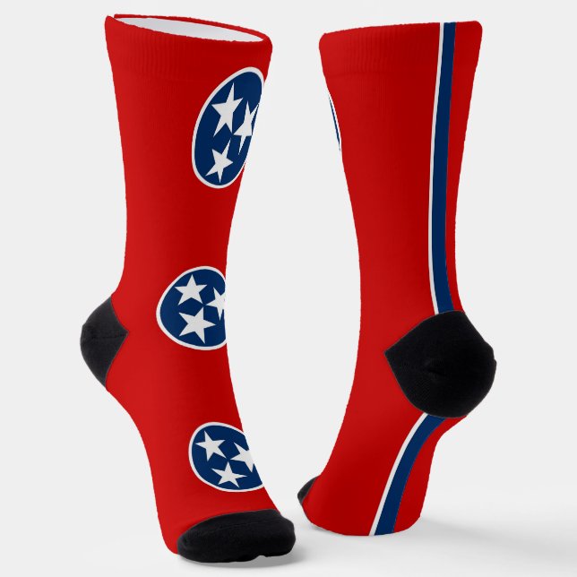 Calcetines femeninos con bandera de Tennessee (Angular)