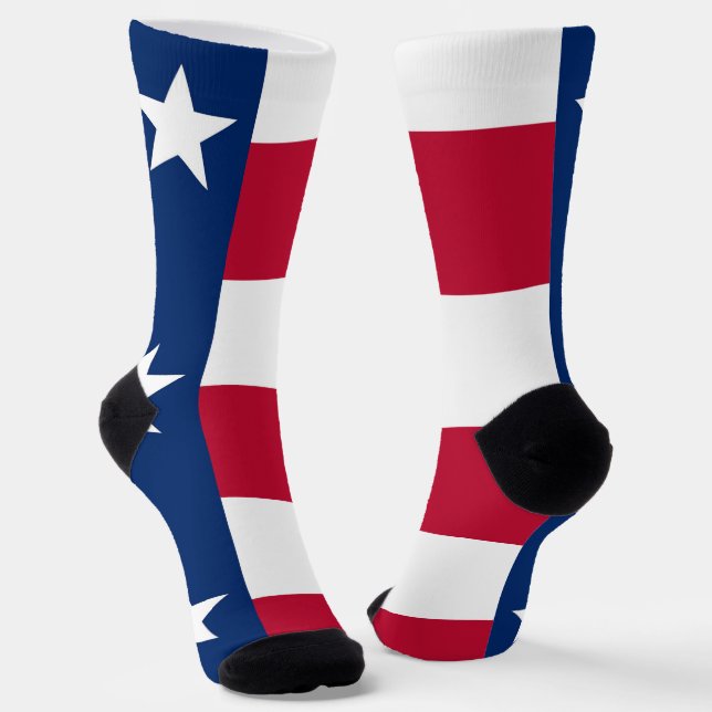 Calcetines femeninos con bandera de Texas (Angular)