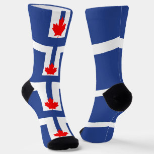 Calcetines femeninos con bandera de Toronto, Canad
