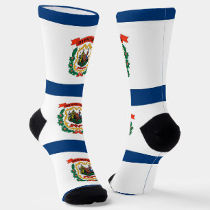 Calcetines femeninos con bandera de Virginia Occid
