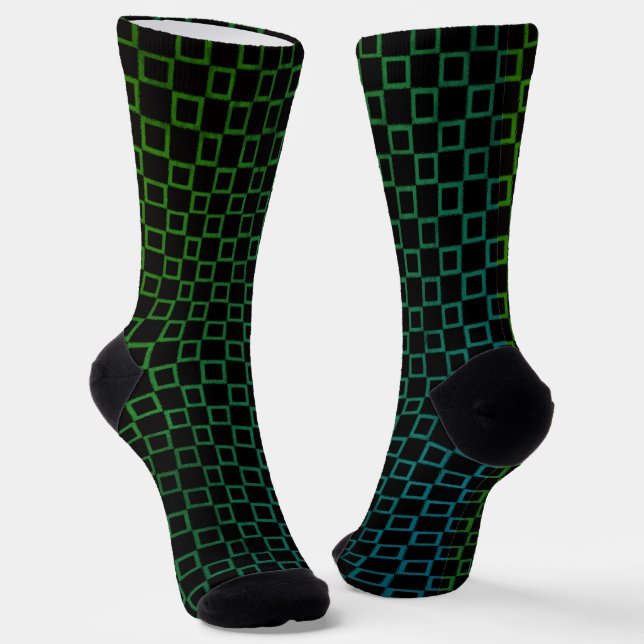 Calcetines femeninos, diseño clásico de Black Gree (Angular)