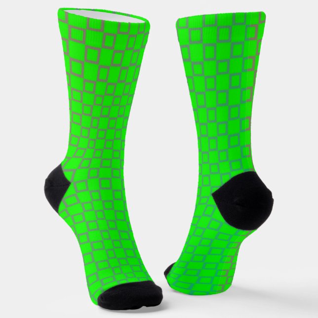 Calcetines femeninos, diseño clásico Lime Light Gr (Angular)
