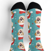 Festividad Navidades de Golden Retriever Socks