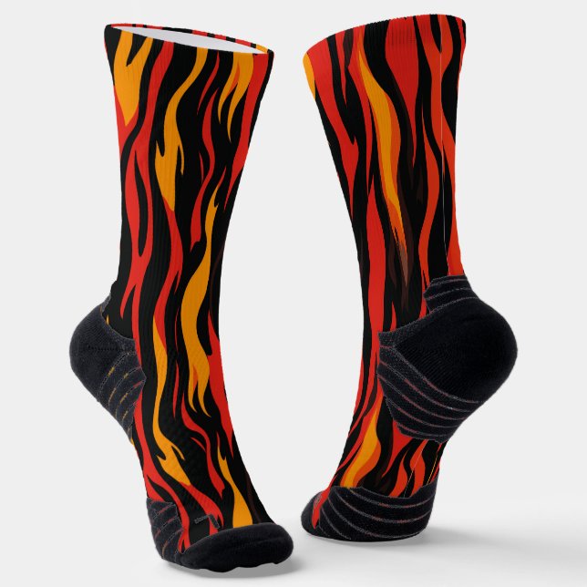 Calcetines Fiery Abstract Pattern (Angular)