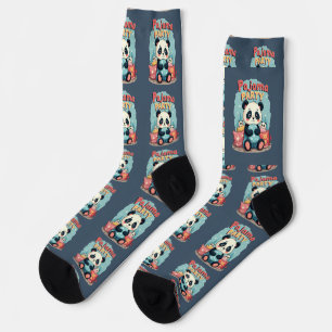 Calcetines Fiesta de Pijamas Kawaii Panda Estética Acogedora 
