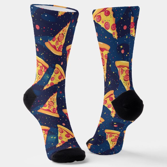 Calcetines Fiesta Pizza Espacial - Pimienta Galáctica (Angular)