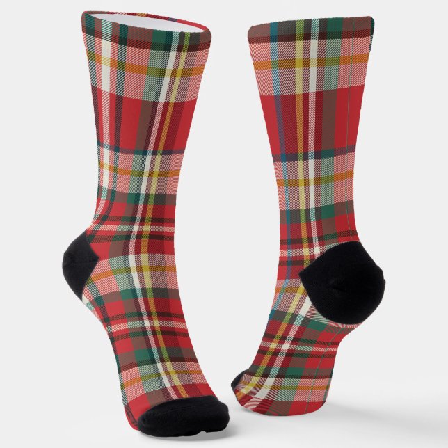 Calcetines Fiesta Rustica Elegante De Color Rojo (Angular)