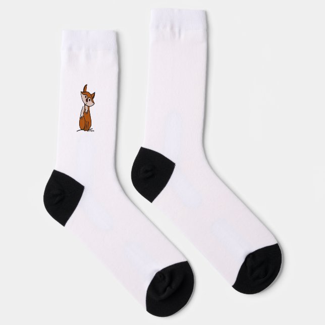 Calcetines Fig the Fox Crew Socks (Derecha)