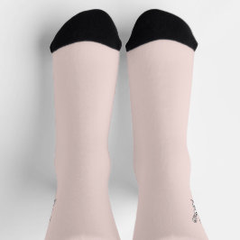 Calcetines figdewdrops Bunny pale pink crew socks