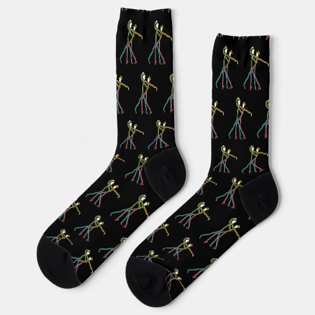Calcetines Figuras de baile de salsa (Izquierda)