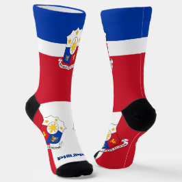 Calcetines Filipinas: Patriota de la bandera filipina, sosten