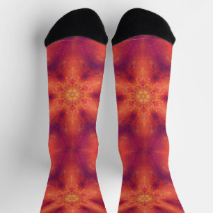 Calcetines Flamante Fiery Phoenix Quemando Copo de Nieve