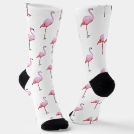 Calcetines Flamingo Tropical Cute Pink