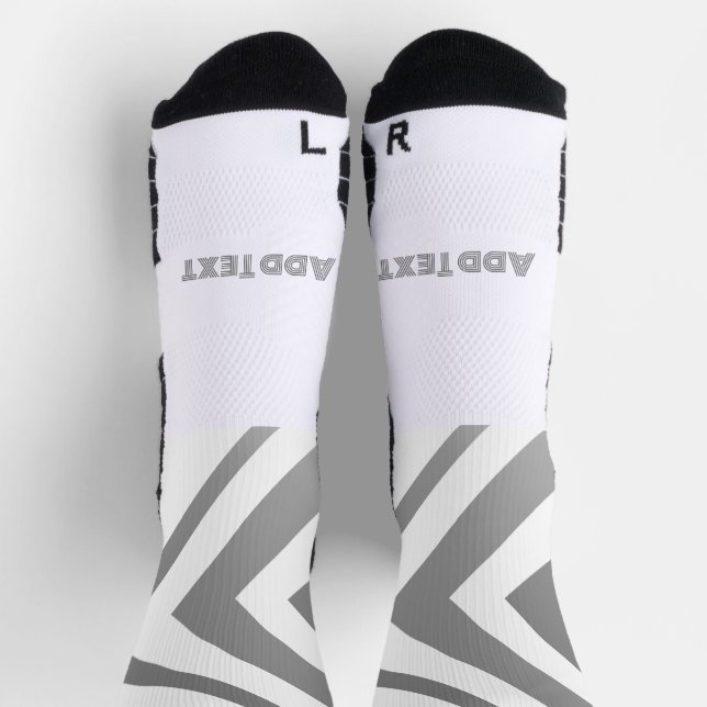 Calcetines Flechas Derecha con Texto Agregado Impreso Super E (Arriba)
