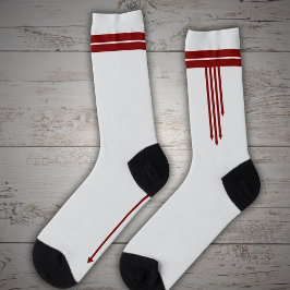 Calcetines Flechas rojas en blanco