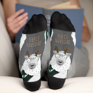 Calcetines “Fleece Navidad” Festivo Divertido Oveja Juego de