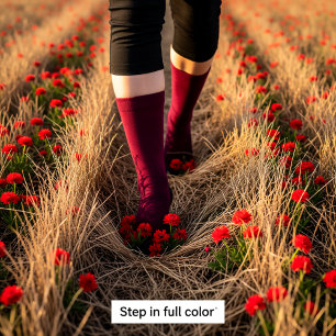 Calcetines Flor Aplastada