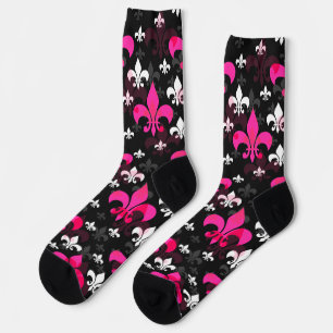 Calcetines Flor blanca rosa de Lis
