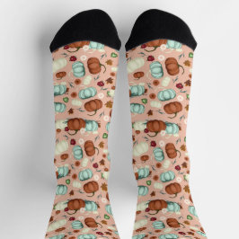 Calcetines Flor de calabaza de otoño