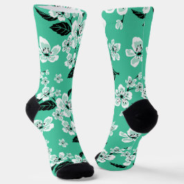 CALCETINES FLOR DE CEREZO - SAKURA (MENTA)