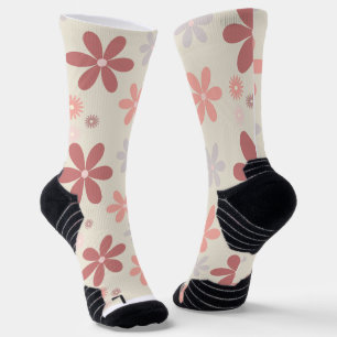 Calcetines flor de gitano rosa lindo