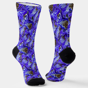 Calcetines Flor de iris púrpura / inclinada / cubierta /
