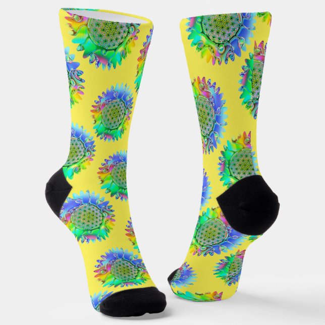 Calcetines Flor de la Vida - Flor Geométrica 4 (Angular)