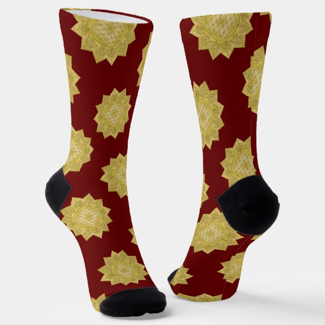 Calcetines Flor de la Vida - Mandala Indio 4 (Angular)