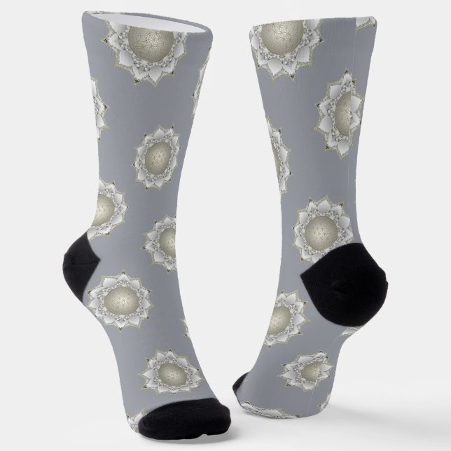 Calcetines Flor De Vida - Flores Mandala 1 (Angular)