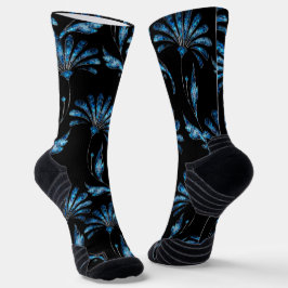 Calcetines Floral azul Shimmer