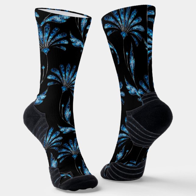 Calcetines Floral azul Shimmer (Angular)