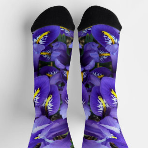 Calcetines Floral de primavera de irlandeses azules en miniat