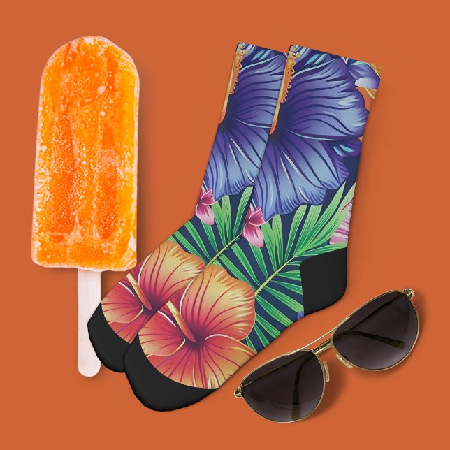 Calcetines Floral Tropical Brillante (Subido por el creador)