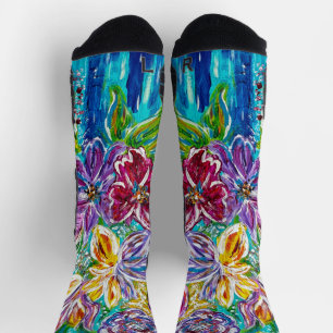 Calcetines florales