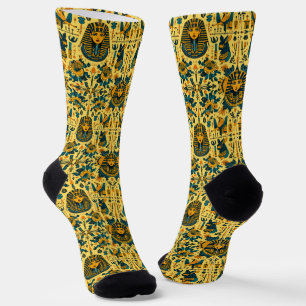 Calcetines florales del faraón