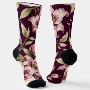 Calcetines florales para mujeres