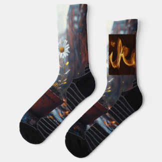Calcetines Floreciendo a través del fuego