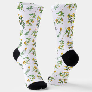 Calcetines Flores Amarillas