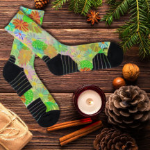 FLORES ASTER & CONE Y HOJAS TROPICALES COLOR DEL A