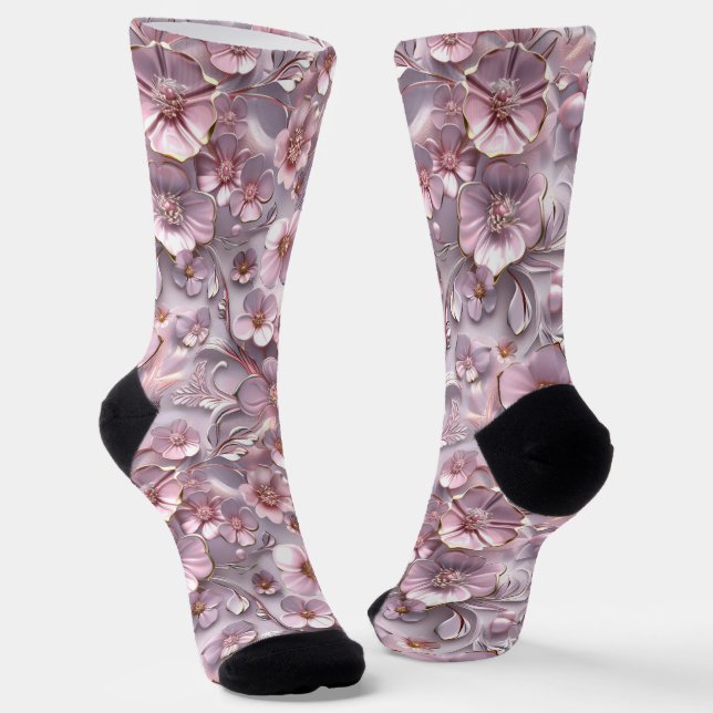 Calcetines Flores de cerezo dulce 3d (Angular)