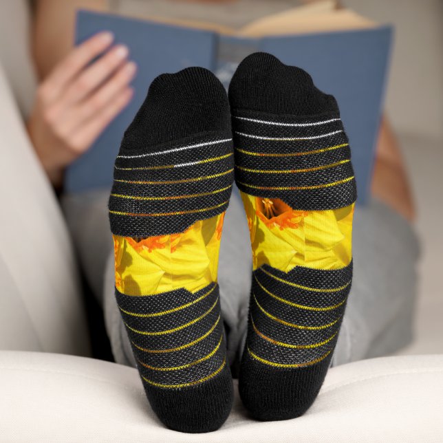 Calcetines Flores de la medalla de oro de varios Daffodils (Abajo)