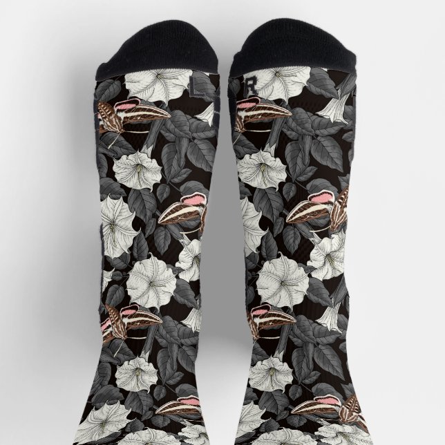 Calcetines Flores de luna y poliéster 2 (Arriba)