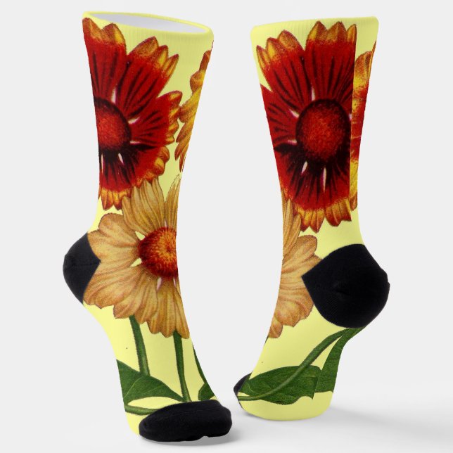 Calcetines flores de manta impresión (Angular)