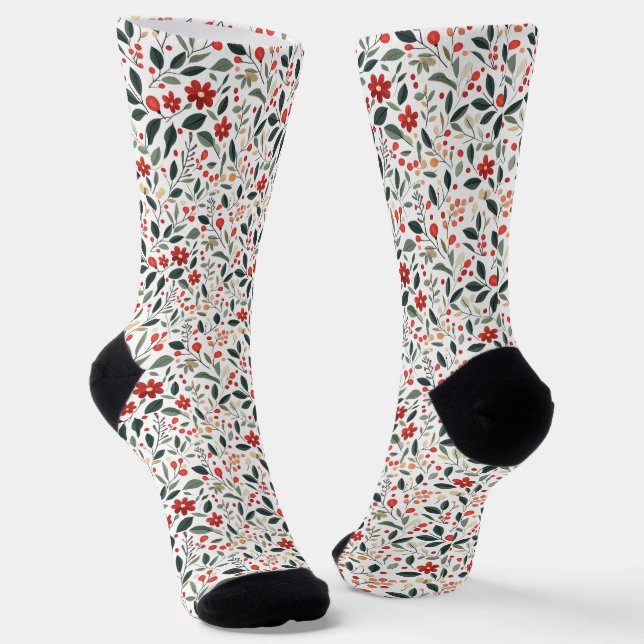 Calcetines Flores de primavera (Angular)