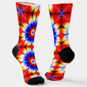 Calcetines Flores fractales Socks de tripulaciones
