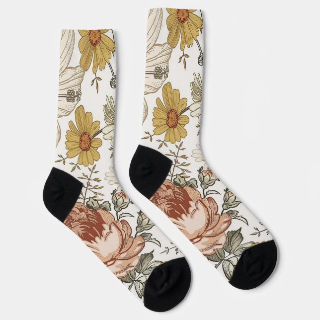 Calcetines Flores hermosas (Derecha)