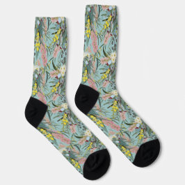 Calcetines Flores Nativas Australianas Verano Azul