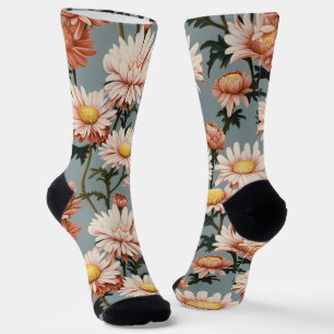 Calcetines Flores rosadas pasteles
